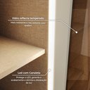 Ver mais imagens de Cristaleira 1 Porta com Vidro Reflecta 50cm MDF Fineze Bege/Areia