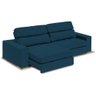 Sofá Londres Retrátil e Reclinável 2 Módulos Premium Veludo Azul 2,10m - 3