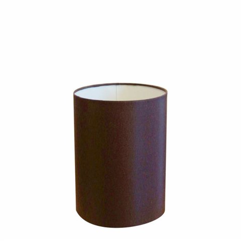 Cúpula Abajur e Luminária em Tecido Cilíndrica Vivare Cp-7004 Ø15x25cm - Bocal Nacional - Café