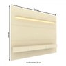 Painel para Tv até 85 Polegadas Royal 3 Gavetas 100% Mdf com Led Off White - Gelius - 3