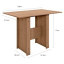 Ver imagem 2 de Mesa de Jantar para 4 Lugares Milano Carvalho Poliman Móveis