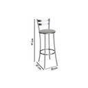 Ver imagem 2 de Banqueta Sala de Jantar Jade 1b699cr Aço 1 Un Cromado/ano Bege - Kappesberg