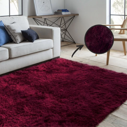 Tapete Moscou 1,40x2,00m Vermelho Escuro