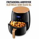 Ver imagem 3 de Fritadeira Elétrica sem Óleo Air Fryer 6L Painel Digital Touch 110V