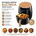Ver imagem 2 de Fritadeira Elétrica sem Óleo Air Fryer 6L Painel Digital Touch 110V