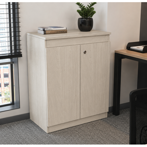 Armário Baixo Auxiliar Multiuso 2 Portas - Linha Studio: Legno Crema