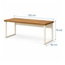 Ver mais imagens de Mesa Escritório em L 1,50x1,50m (Extensível) com Armário Misto (03 Gav.) Sevilha / Champanhe