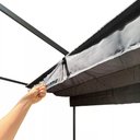 Ver imagem 6 de Gazebo Pergolado 3x3 Estrutura em Aço Sistema Retrátil Cobertura Poliéster Cinza/preto G31 Gran Belo