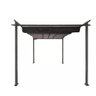 Gazebo Pergolado 3x3 Estrutura em Aço Sistema Retrátil Cobertura Poliéster Cinza/preto G31 Gran Belo - 8