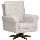 Ver imagem 1 de Poltrona de Amamentação com Balanço Giratória Encanto D02 Bouclê Off White C-200 - Lyam Decor
