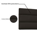 Ver imagem 4 de Cabeceira Painel Queen 1,60m La Italiana Corano Marrom - Pallazio