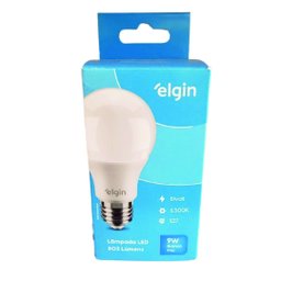 Kit 5x Lâmpadas Bulbo Led 9w Bivolt Branco Frio - Elgin - 3