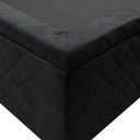 Ver imagem 4 de Base Box Baú para Cama Casal 138x188cm Liz S05 Suede Bordado Preto - Mpozenato