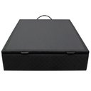 Ver mais imagens de Base Box Baú para Cama Casal 138x188cm Liz S05 Suede Bordado Preto - Mpozenato
