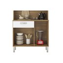 Ver imagem 4 de Kit de Cozinha Compacta Malta 4 Portas e 1 Gaveta 91cm Avena/grafito - Demóbile