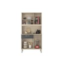 Ver imagem 7 de Kit de Cozinha Compacta Malta 4 Portas e 1 Gaveta 91cm Avena/grafito - Demóbile