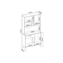 Ver imagem 2 de Kit de Cozinha Compacta Malta 4 Portas e 1 Gaveta 91cm Avena/grafito - Demóbile
