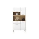 Ver imagem 6 de Kit de Cozinha Compacta Malta 4 Portas e 1 Gaveta 91cm Avena/grafito - Demóbile