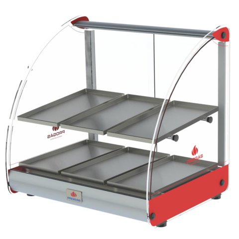 Estufa de Aquecimento Curva Alimentos 6 Bandejas 250w Prv-06de Vermelho 127v - Progás P37040