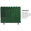 Ver imagem 5 de Cabeceira Estofada Cama Box King 195 Cm Maitê Suede Cor:verde