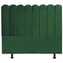 Ver imagem 1 de Cabeceira Estofada Cama Box King 195 Cm Maitê Suede Cor:verde