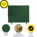Ver imagem 2 de Cabeceira Estofada Cama Box King 195 Cm Maitê Suede Cor:verde