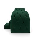 Ver mais imagens de Maca de Estética para Massagem Cílios Fixa Lash Estofada com Escada Veludo Verde G83 - Gran Belo Mac