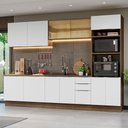 Ver imagem 1 de Armário de Cozinha Completa 310cm Rustic/Branco Stella Madesa 03