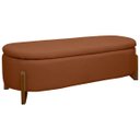 Ver imagem 1 de Puff Baú Organizador de Sapatos Thor para Cama Queen Bouclé:terracota