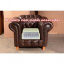 Ver imagem 3 de Poltrona Luis Xv Couríssimo com Pés Torneados Café Bella Decor
