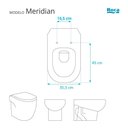 Ver imagem 3 de Assento Sanitário com Fechamento Lento Meridian Branco para Vaso Roca com Ferragem Dourada