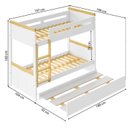 Ver imagem 3 de Quarto Completo com Guardar Roupa Curió e Treliche Petit Casatema MadeiraOriginals Branco/Mel