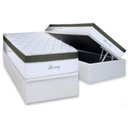 Ver imagem 1 de Conjunto Box Baú Solteiro: Colchão Molas Paropas Ensacadas Diamante Extra White + Base Crc Linhão