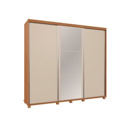 Guarda Roupa Casal Berlin C/espelho 100% Mdf Camas Fenix - 1