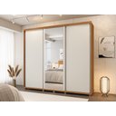 Ver imagem 2 de Guarda Roupa Casal Berlin C/espelho 100% Mdf Camas Fenix