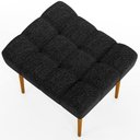 Ver mais imagens de Kit 02 Puffs Decorativo Para Sala De Estar Requinte L02 Linho Chumbo - Lyam Decor