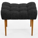Ver imagem 6 de Kit 02 Puffs Decorativo Para Sala De Estar Requinte L02 Linho Chumbo - Lyam Decor
