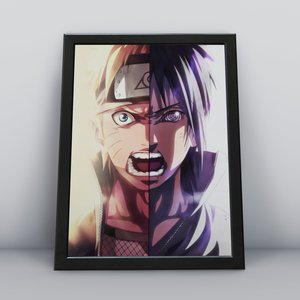 Quadros Decorativa Parede Naruto Shippuden Sasuke Naruto Uzumaki Minato:6