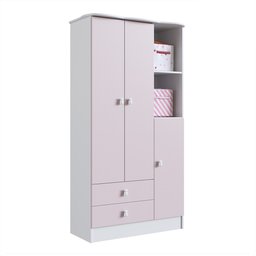 Guarda-Roupa de Bebê 3 Portas 2 Gavetas Baby  - 2