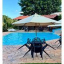 Ver imagem 2 de Jogo de Mesa para Piscina 4 Cadeiras de Jardim Resistente a Sol e Chuva