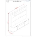 Ver imagem 3 de Estante para TV e Home Theater até 75 Polegadas 200CMX191,5cm Nilo