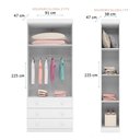 Ver imagem 3 de Conjunto Modulado Infantil Ponte Aérea Eloísa para Quarto de Bebê Branco Phoenix Baby