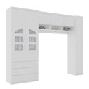 Ver imagem 4 de Conjunto Modulado Infantil Ponte Aérea Eloísa para Quarto de Bebê Branco Phoenix Baby
