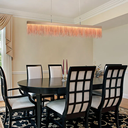 Ver imagem 4 de Pendente Voile Rose Gold (c)120cm (l)2.5cm (a)18cm 1x33,6w 3000k 1680lm - Bb003