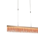 Ver imagem 3 de Pendente Voile Rose Gold (c)120cm (l)2.5cm (a)18cm 1x33,6w 3000k 1680lm - Bb003