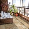 Kit 4 Decks em Placa de Madeira Modular 30x30cm Eucalipto Seco Jardineira Piscina Varanda Sacada - 2