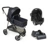 Travel System Galzerano Napoli com Base para Carro Trio Preto com Cobre - 1