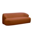 Ver imagem 5 de Sofá Decorativo 2 Lugares Charlote 180cm Sala de Estar Pés em Madeira Bouclê Terracota G88 - Gran Be