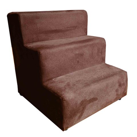 Escada Pet para Cães e Gatos Teddy 3 Degraus Terracota
