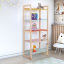 Ver imagem 7 de Kit Quarto Infantil Mesa com 4 Cadeiras e 1 Prateleira 150cm 1 Estante 75cm Colore